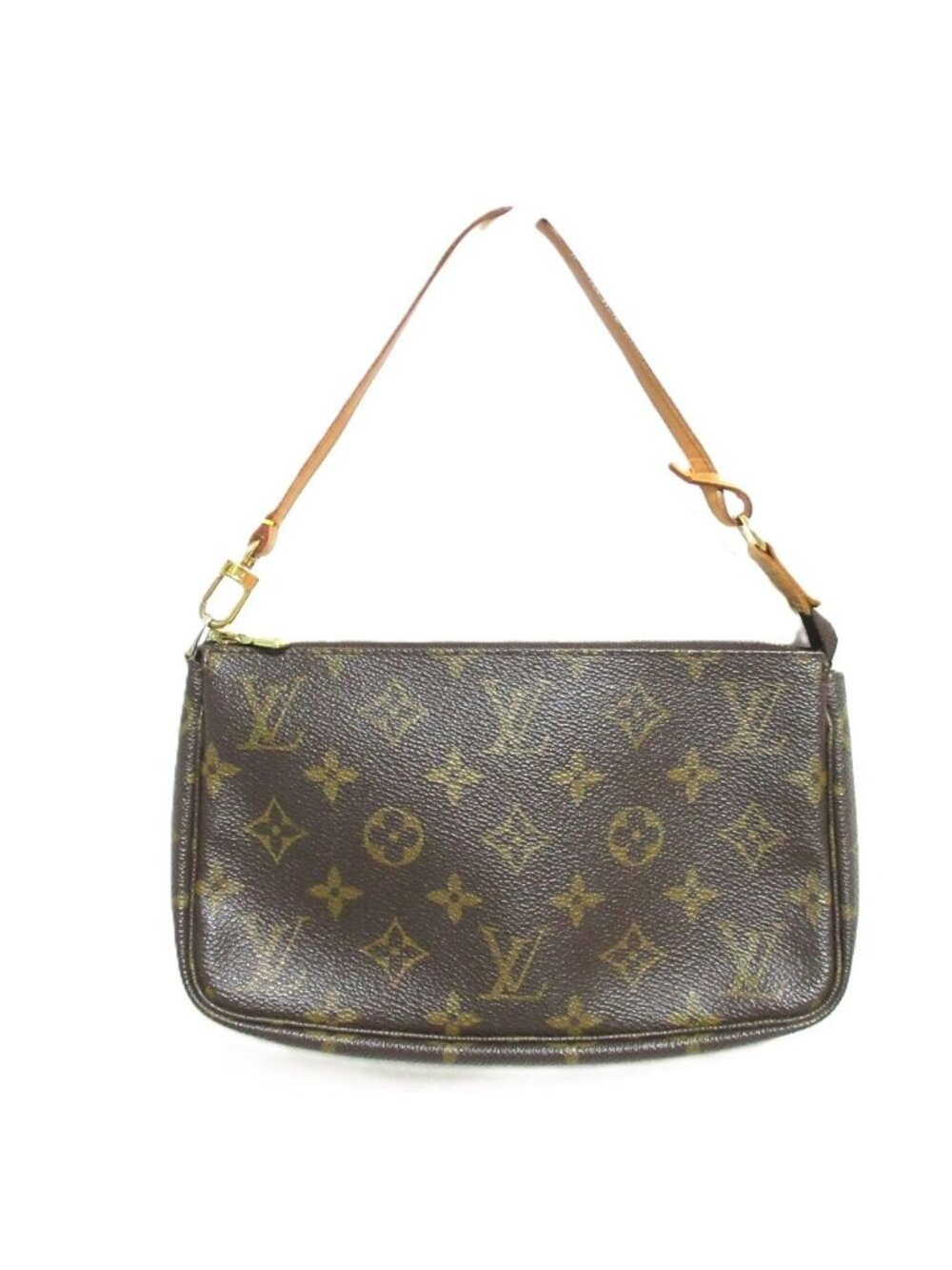 Louis Vuitton Monogram Pochette Pouch Brown - Picture 1 of 15
